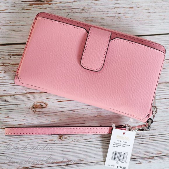 Michael Kors Jet Set Travel Phone Holder Wristlet - Picture 3 of 9